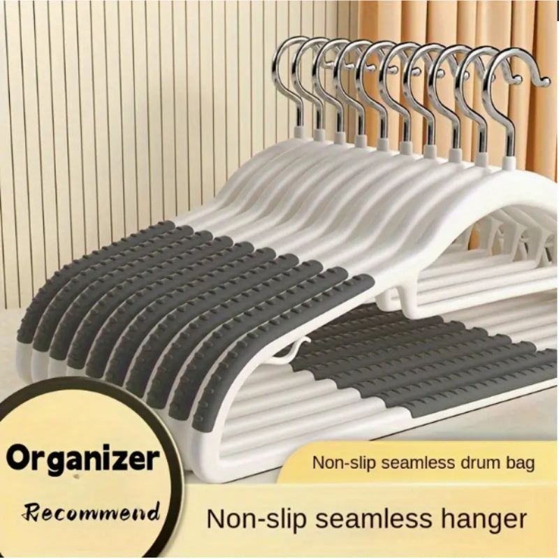 20 dona og'ir yuk plastmassa qopqog'i, kurtka va palto uchun, sirpanmaydigan, zamonaviy ko'rinish, metall tutqichlar bilan