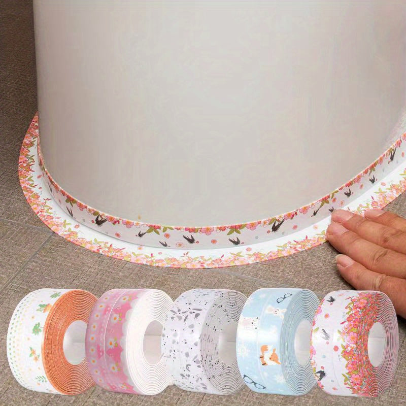 Waterproof Sealing Strip for Bathrooms Self-Adhesive Mold-Resistant PVC Decorative Sealant