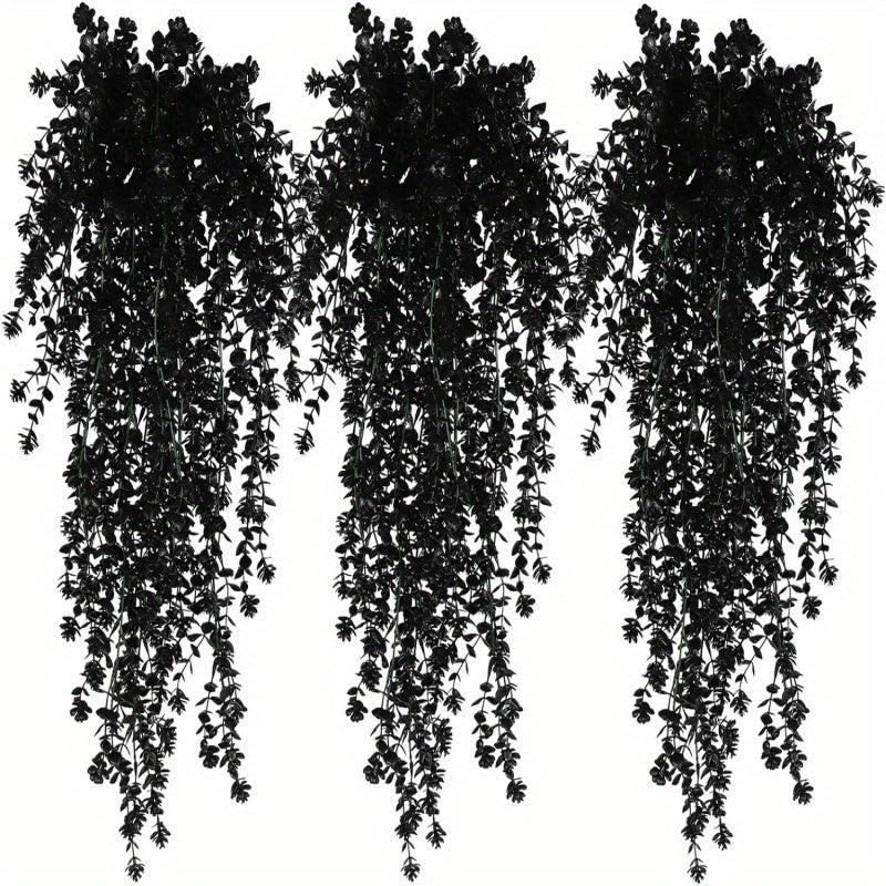 Искусственные висячие растения и цветы для внутренних и наружных пространств, идеально подходящие для Дня благодарения, свадеб, вечеринок и садов.