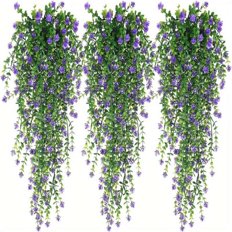 Искусственные висячие растения и цветы для внутренних и наружных пространств, идеально подходящие для Дня благодарения, свадеб, вечеринок и садов.