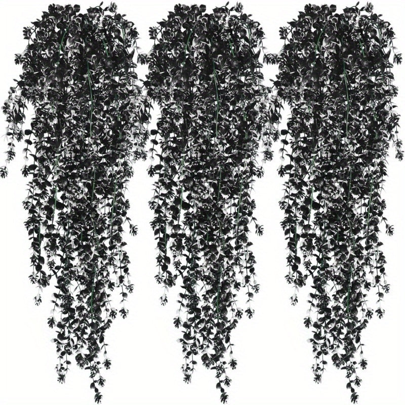 Искусственные висячие растения и цветы для внутренних и наружных пространств, идеально подходящие для Дня благодарения, свадеб, вечеринок и садов.