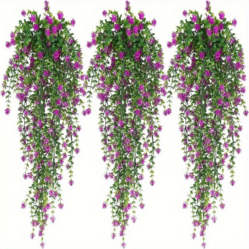 Искусственные висячие растения и цветы для внутренних и наружных пространств, идеально подходящие для Дня благодарения, свадеб, вечеринок и садов.