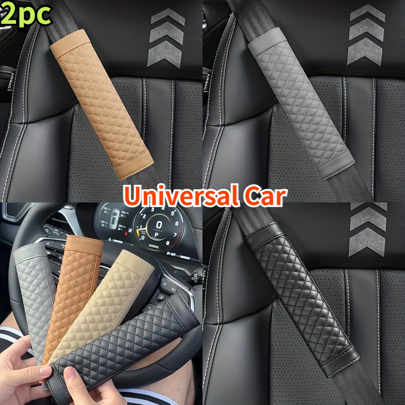 Adult PU Leather Car Seat Belt Cushion Shoulder Strap Cover Protector