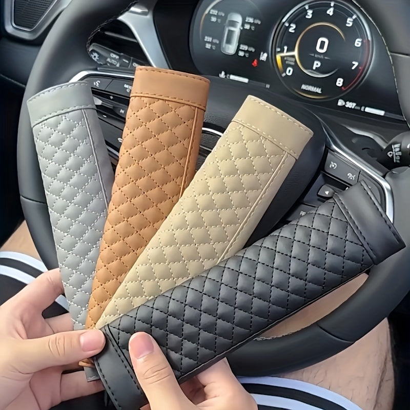 Adult PU Leather Car Seat Belt Cushion Shoulder Strap Cover Protector