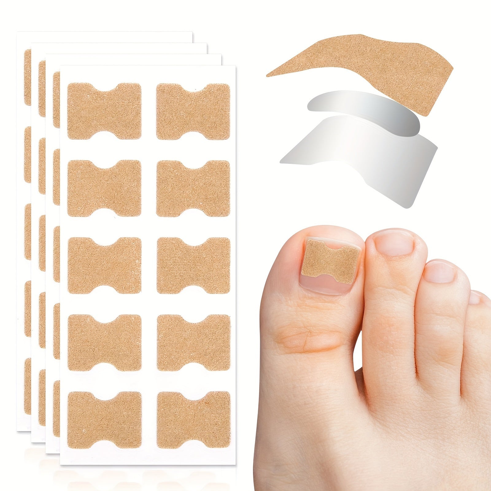 50PCS Odorless Nail Repair Patches for Ingrown and Thick Toenails