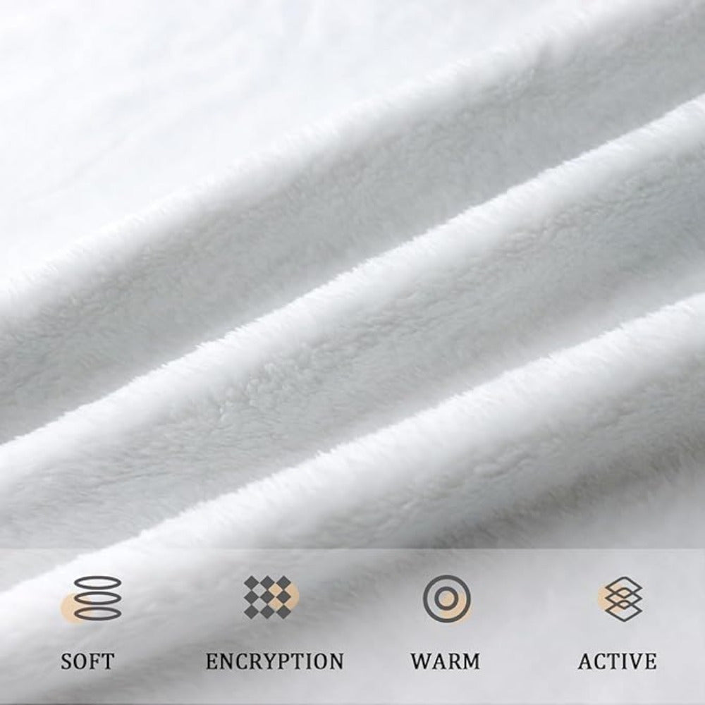 Flannel Throw Blanket with Christmas Tree Design Cozy Warm for Couch Bed Travel