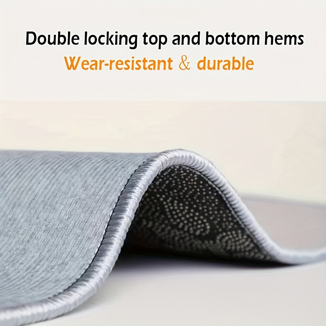 Pebble Print Welcome Mat Polyester Fiber Slip-Resistant Entryway Rug