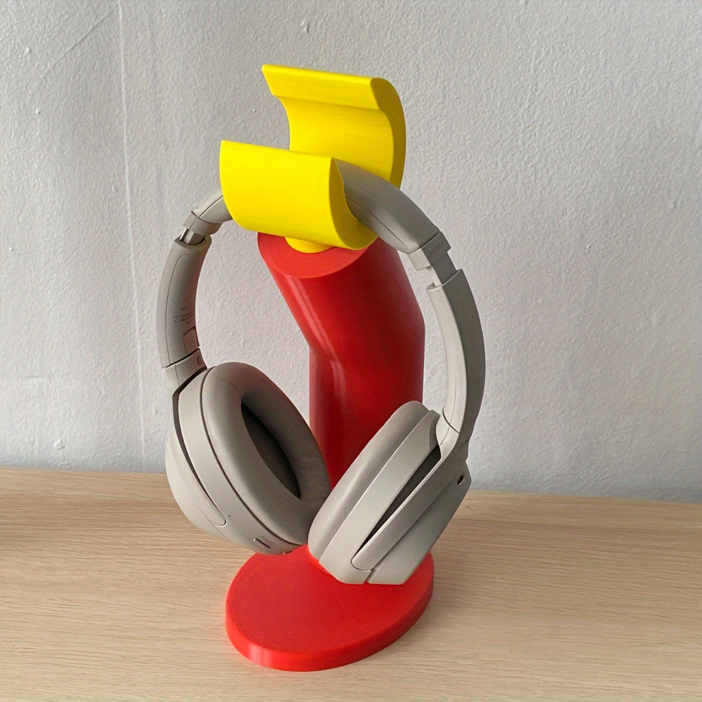 Customizable 3D Printed Headphone Stand for Gaming and Desk Organization