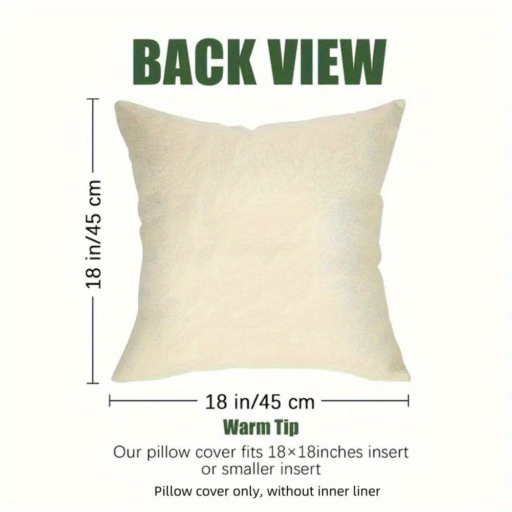 Set of Four Bohemian Peacock Feather Cushion Covers 45.72 cm Polyester Decorative Pillow Cases