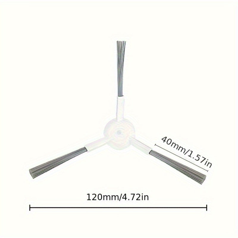 Set of 10 Side Brushes for Robot Vacuum Fits X30 S30 L10S Ultra S10 S20