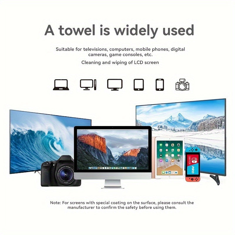40 Pack Alcohol-Free Screen Wipes for LCD Computers TVs Phones Cameras Dustproof Cleaning Cloths