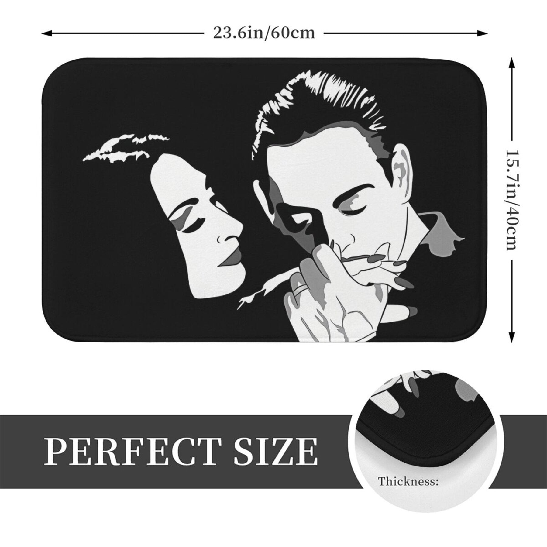 Non-Slip Polyester Doormat for Home Decor Easy to Clean Stylish Welcome Mat