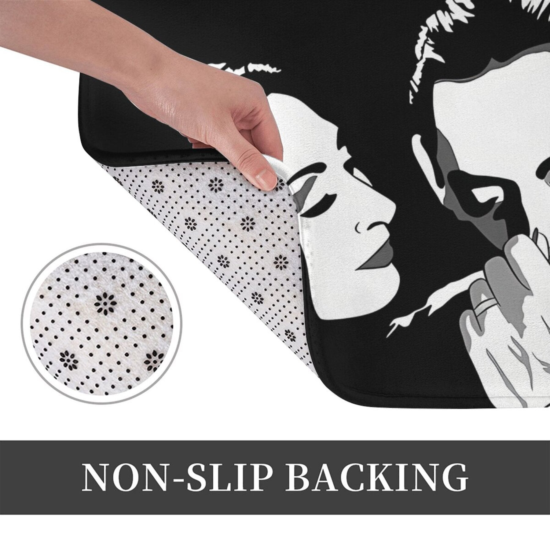 Non-Slip Polyester Doormat for Home Decor Easy to Clean Stylish Welcome Mat