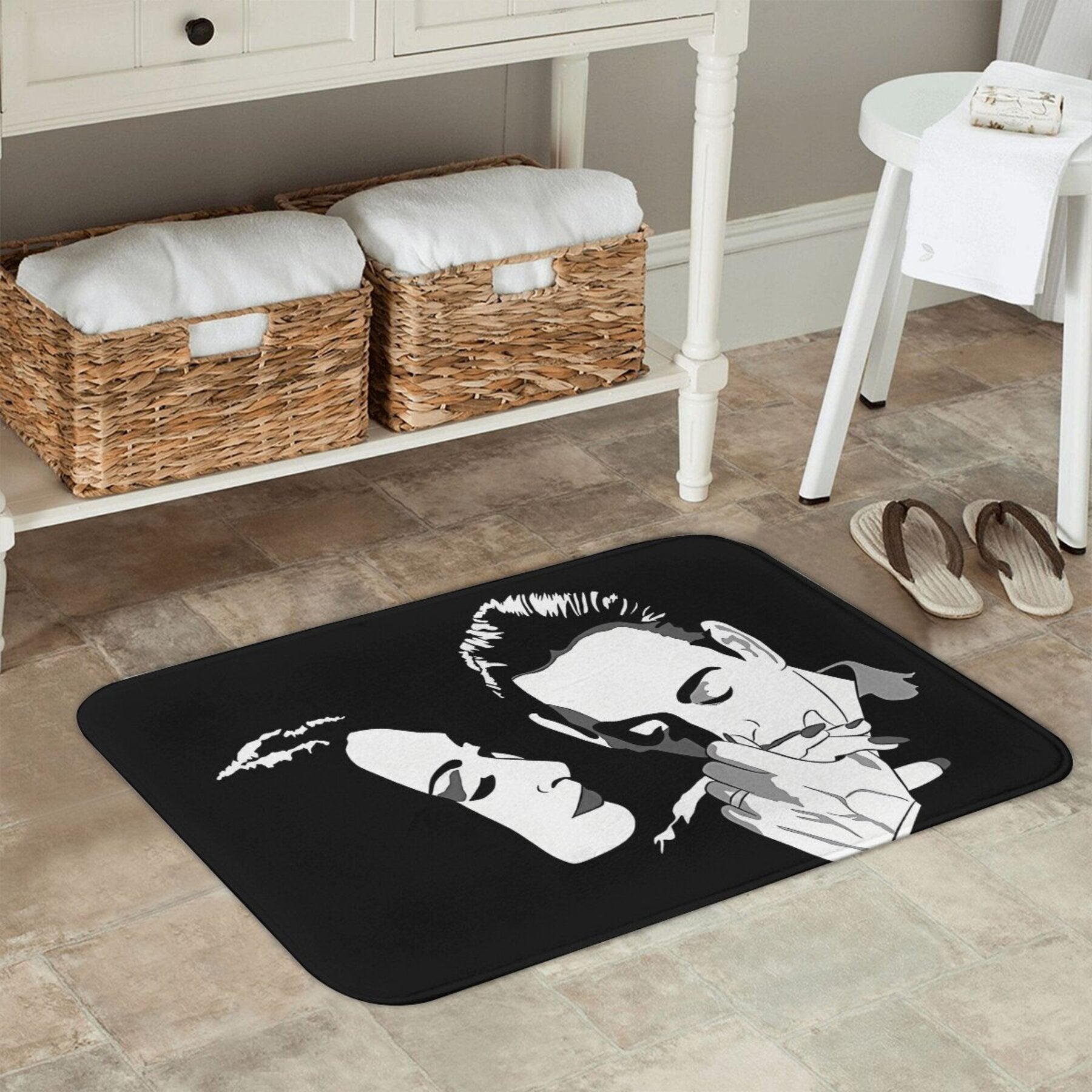 Non-Slip Polyester Doormat for Home Decor Easy to Clean Stylish Welcome Mat