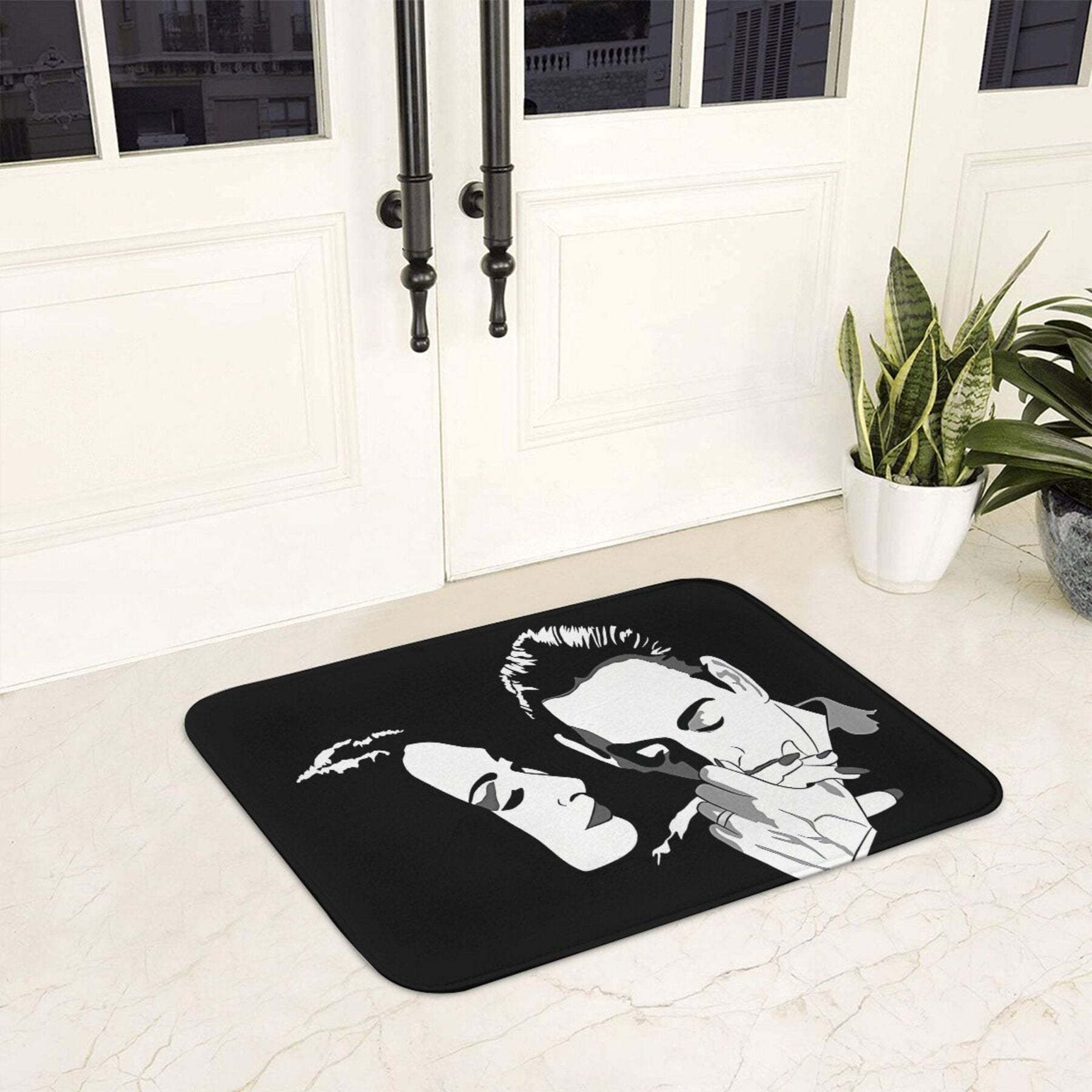 Non-Slip Polyester Doormat for Home Decor Easy to Clean Stylish Welcome Mat