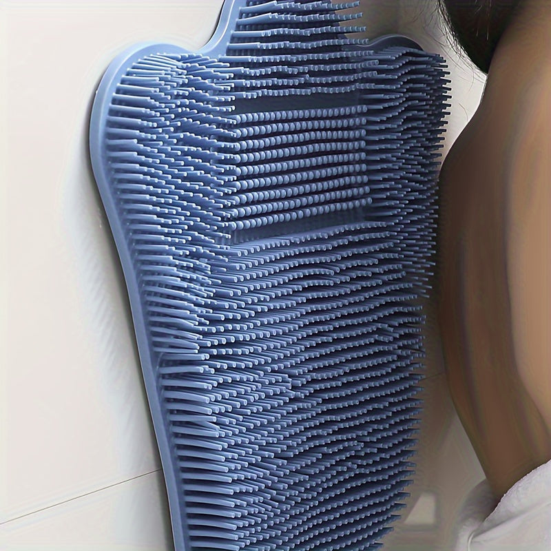 Exfoliador de ducha con respaldo de succión gruesa XL para limpieza profunda y masaje