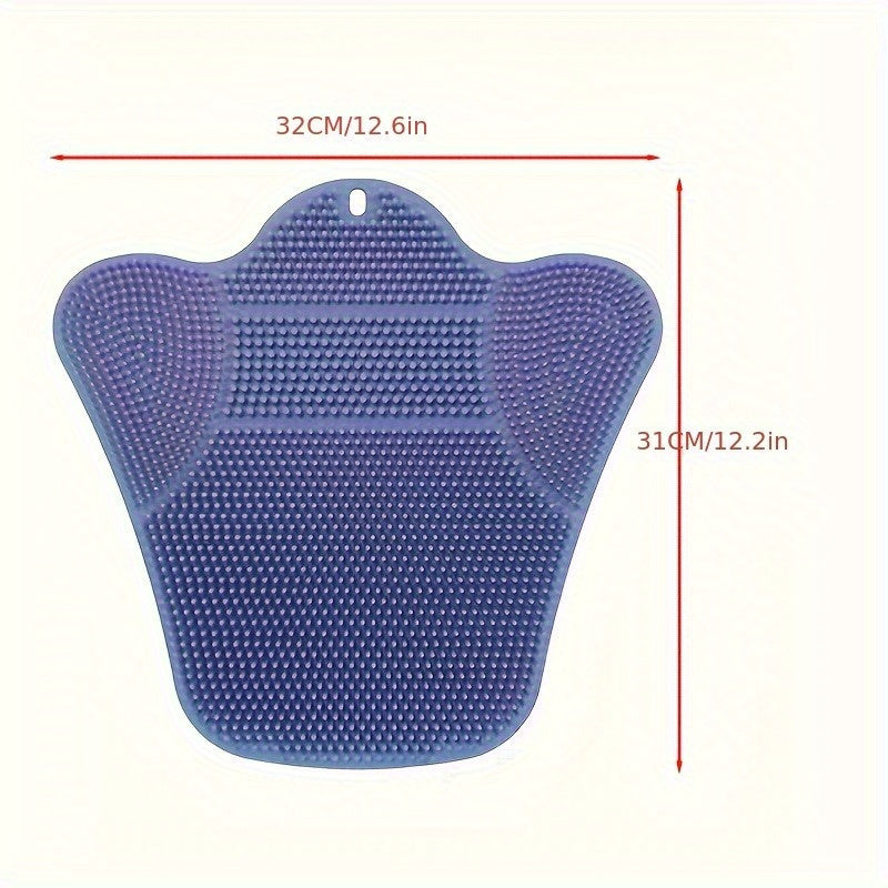 Exfoliador de ducha con respaldo de succión gruesa XL para limpieza profunda y masaje