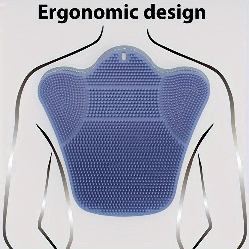 Exfoliador de ducha con respaldo de succión gruesa XL para limpieza profunda y masaje