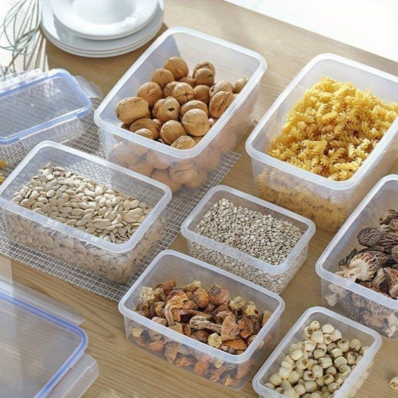 Square Leak-Proof Lunch Box with Lid Microwave and Freezer Safe Sturdy PP Material for Camping and Hiking