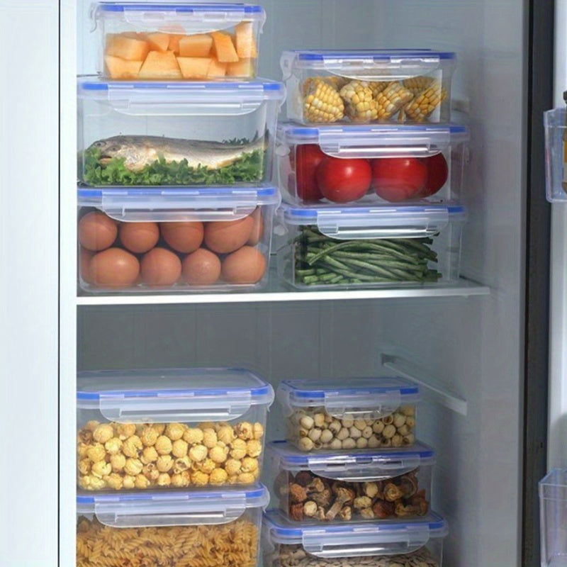 Square Leak-Proof Lunch Box with Lid Microwave and Freezer Safe Sturdy PP Material for Camping and Hiking