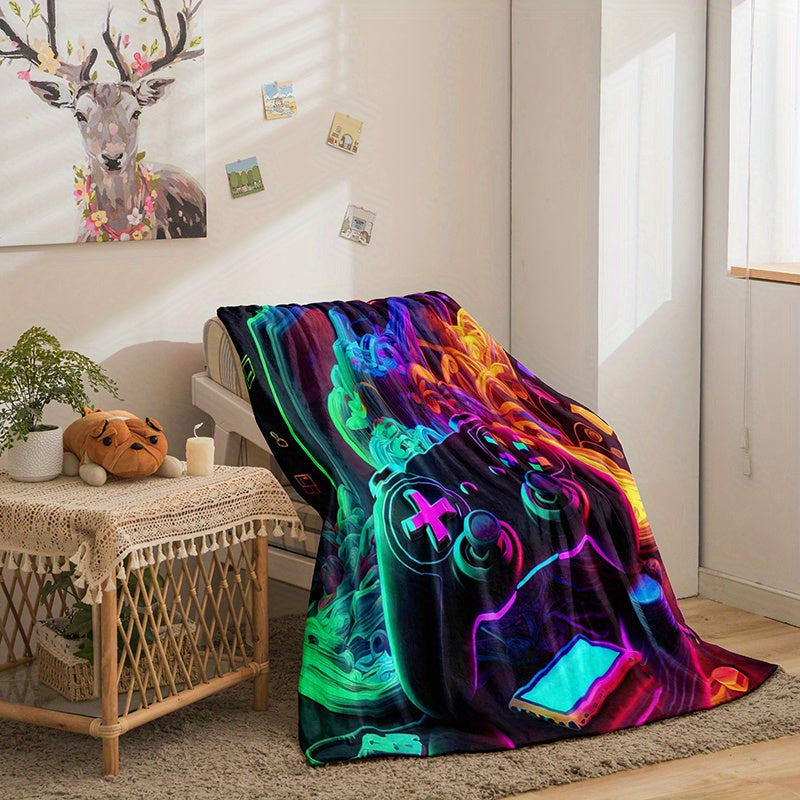 Soft Flannel Throw Blanket for Couch Bed Travel All-Season Cozy Gifting