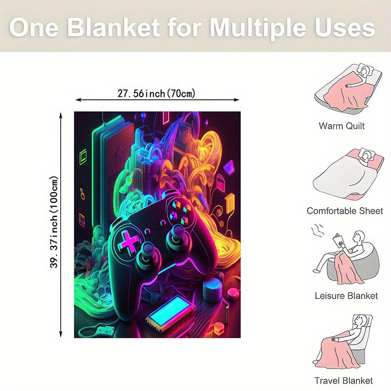 Soft Flannel Throw Blanket for Couch Bed Travel All-Season Cozy Gifting