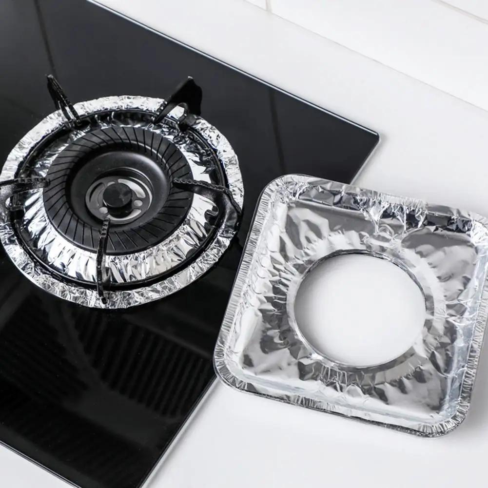 EcoGuard qattiq anodlangan alyuminiy gaz pechka himoyachilari 10-dona - yog'ga chidamli, yuqori haroratga chidamli, elektrsiz oshxona qoplamalari