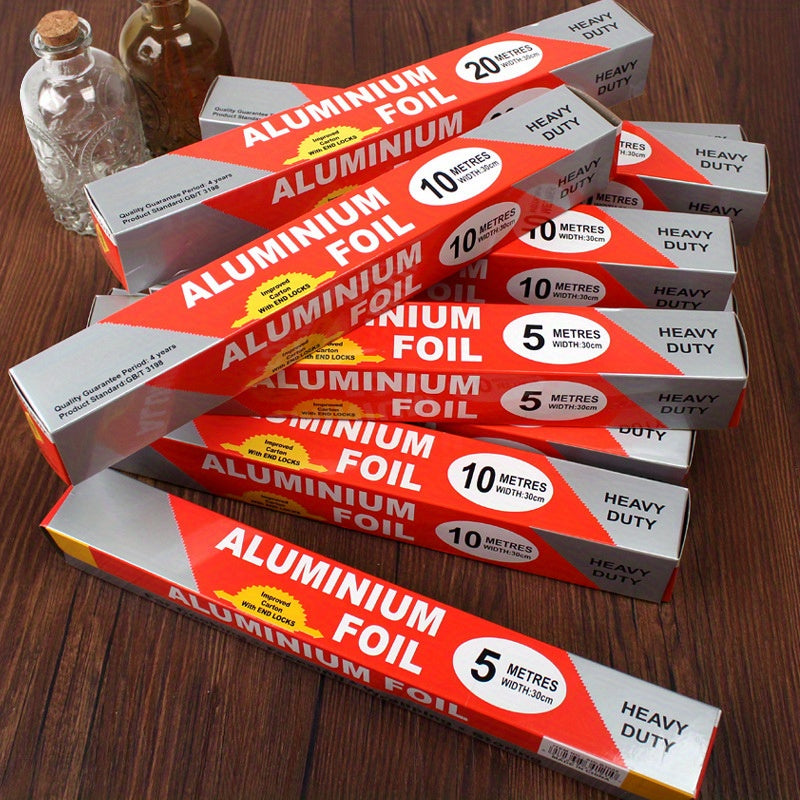 Aluminum Foil Sheets for Baking and Grilling Oven-Safe Roasting and Food Wrapping