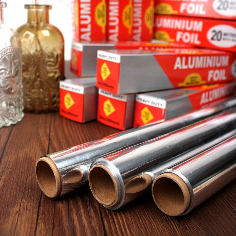 Aluminum Foil Sheets for Baking and Grilling Oven-Safe Roasting and Food Wrapping