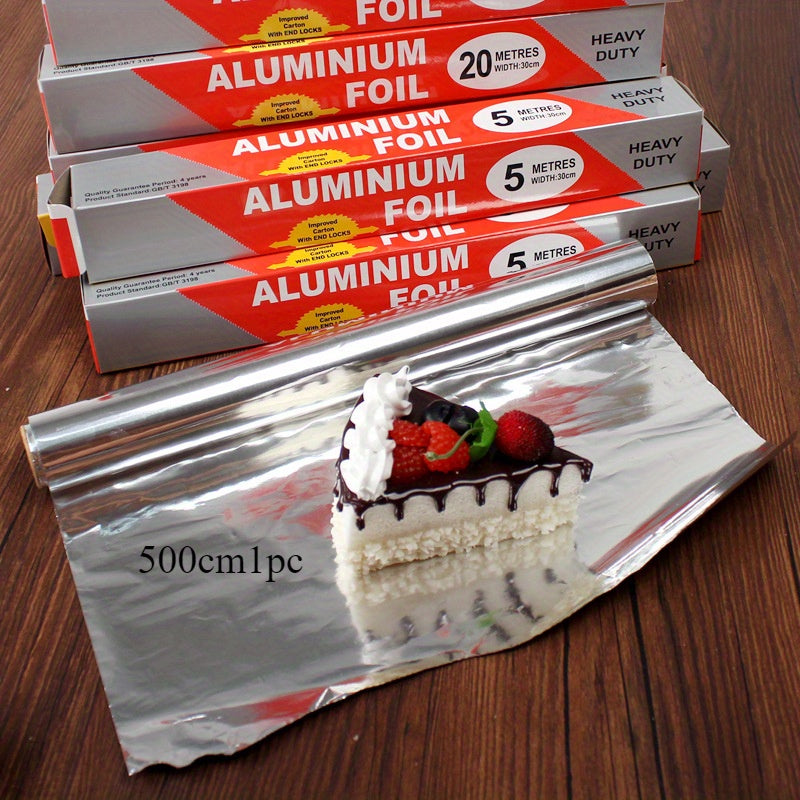 Aluminum Foil Sheets for Baking and Grilling Oven-Safe Roasting and Food Wrapping