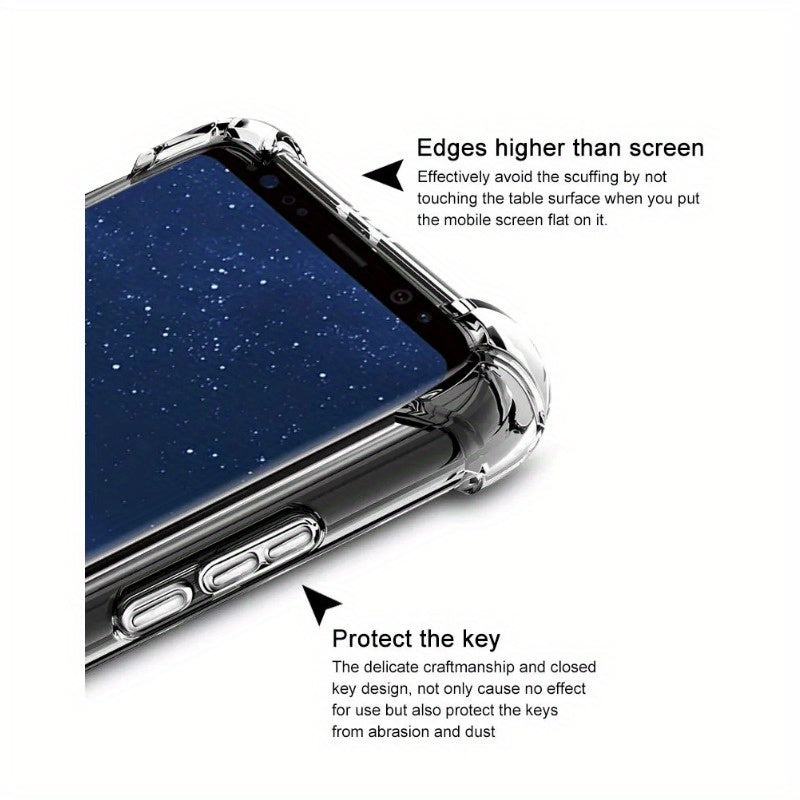 Shockproof TPU Back Cover for Samsung Galaxy A6 A8 Plus 2018 Crystal Case