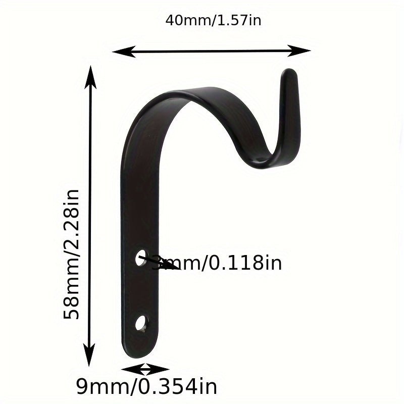 Ganchos de hierro rústico para colgar, ganchos de montaje duraderos en la pared, uso versátil