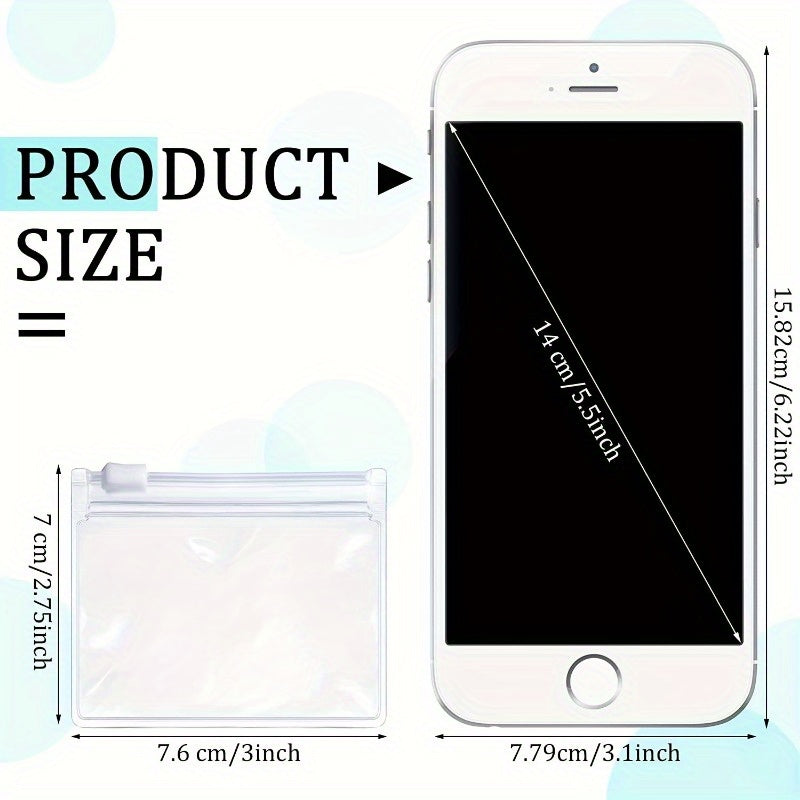 Set of 30 Reusable Zipper Medicine Bags Self-Sealing Storage Pouches Travel Accessories