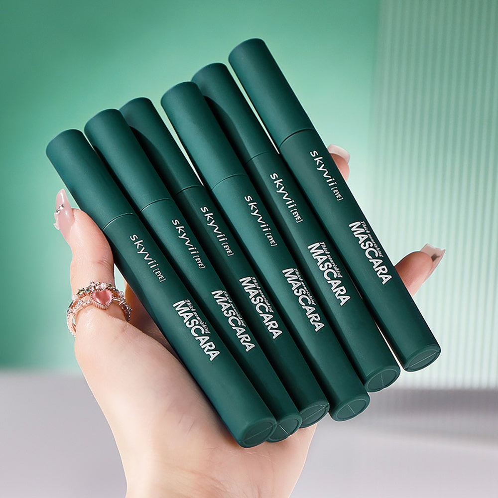 Women Waterproof 4D Black Mascara Long-Lasting Volumizing Smudge-Proof