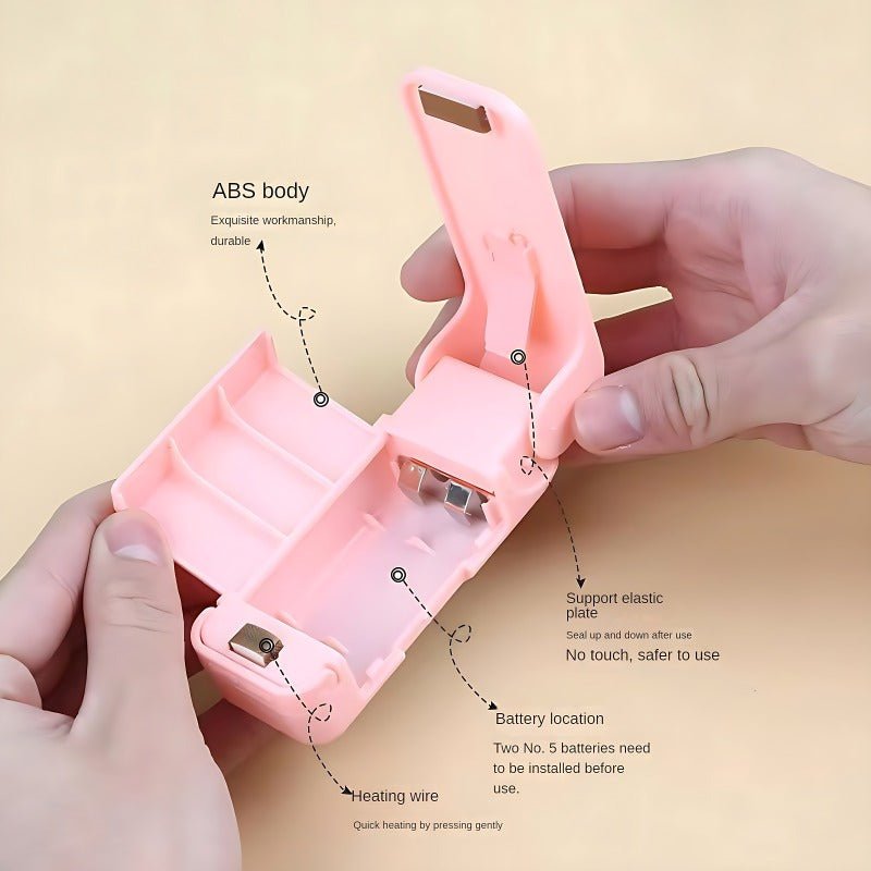 Mini Snack Sealer Compact Battery-Powered Airtight Food Preserver for Home and Commercial Use