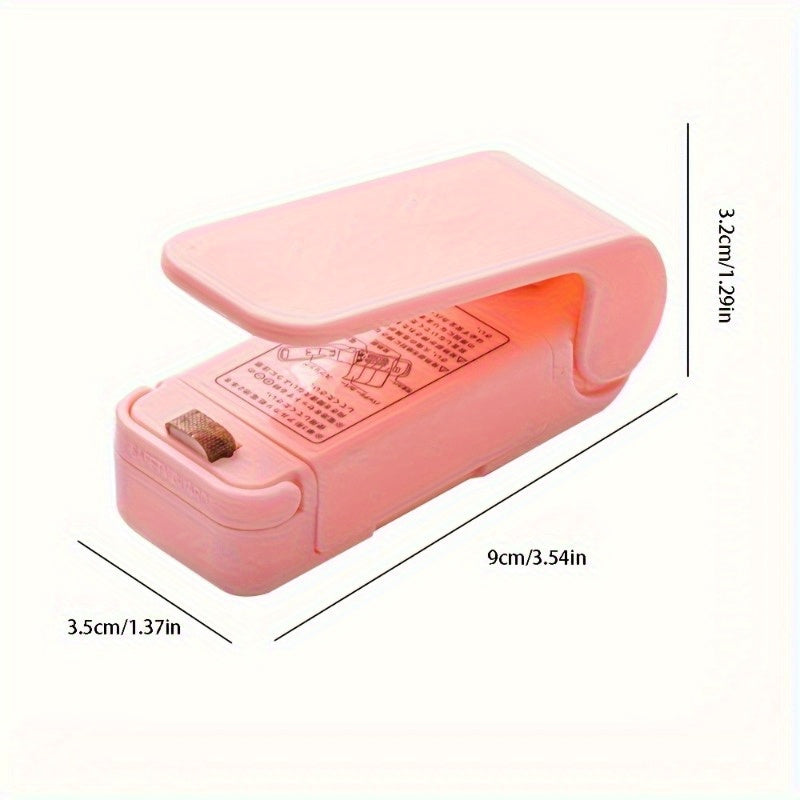 Mini Snack Sealer Compact Battery-Powered Airtight Food Preserver for Home and Commercial Use