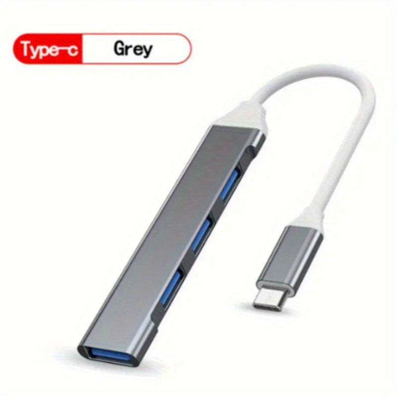 4-in-1 USB C Hub Quad-Port High-Speed Data Transfer Charging Compatible with MacBook Surface XPS PC