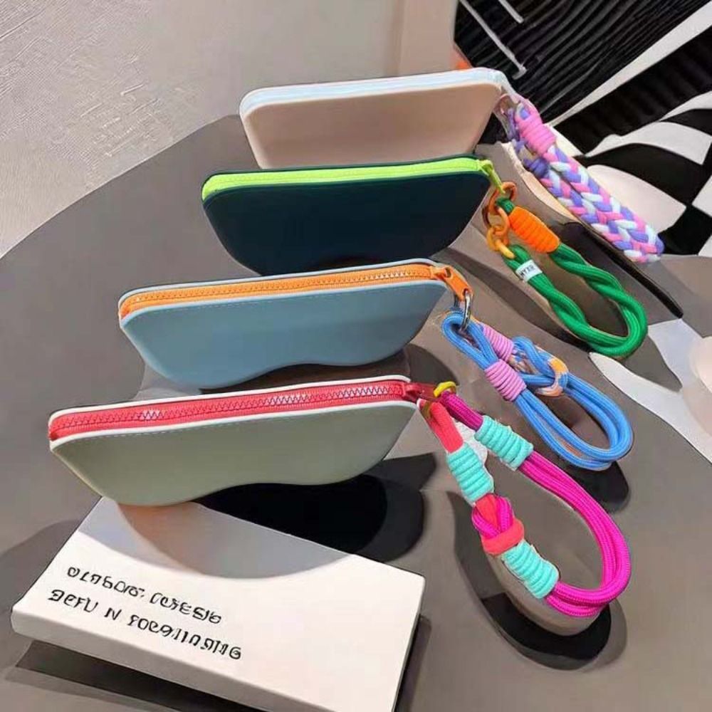 Silicone Eyewear Case Water-Resistant Protective Glasses Pouch Assorted Colors
