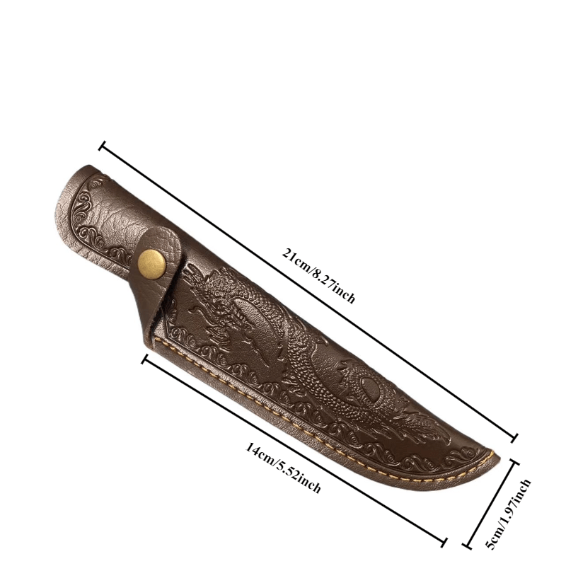 Kitchen Knife Protector Storage Pouch Thick PU Leather Sheath for Chef Knife