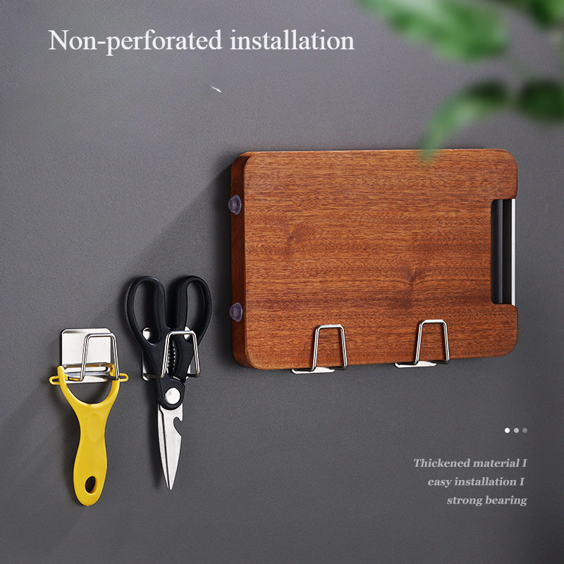 304 Stainless Steel Sponge Shelf for Kitchen Sink Non-Perforated Organizer