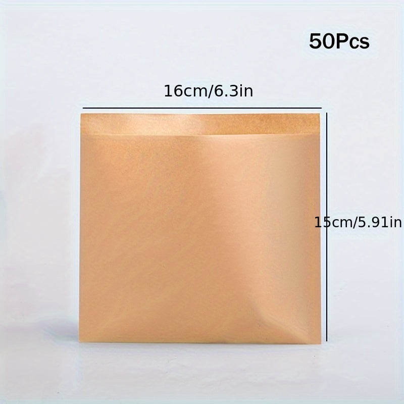 50 Pieces Greaseproof Sandwich Wrappers Food Grade Disposable Paper for Burgers Fries Baking