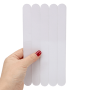 Set of 12 Non-Slip Bathroom Mats 20cm Textured Shower Floor Tape Gray Brown White