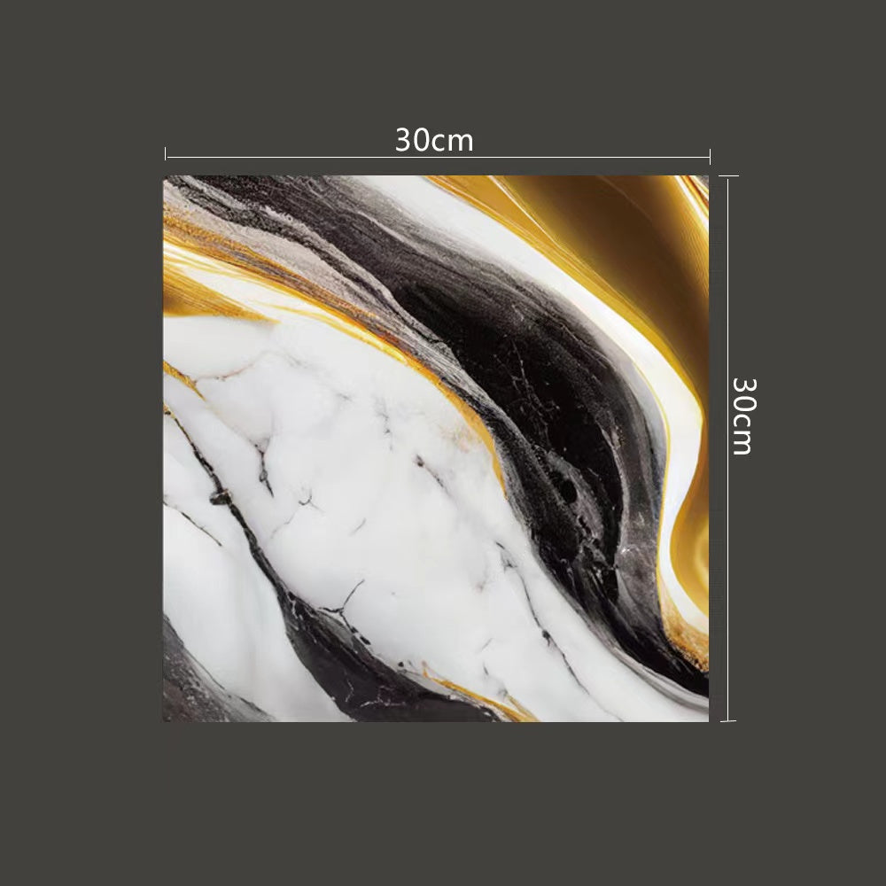 Self-Adhesive Marble Tile Stickers Waterproof PVC for Kitchen Bathroom 10/20pcs