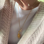 Vintage Style Animal-Shaped Brooch and Pendant Necklace with Alloy Pearl and Cubic Zirconia for Women