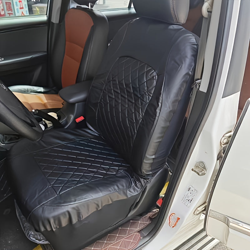 High-End PU Leather Car Seat Cover Set Scratch-Resistant Durable Universal 9 Pieces