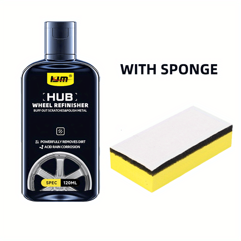 Kit de reparación de arañazos en cubos de rueda de coche, pasta de pulido, removedor de óxido y decoloración
