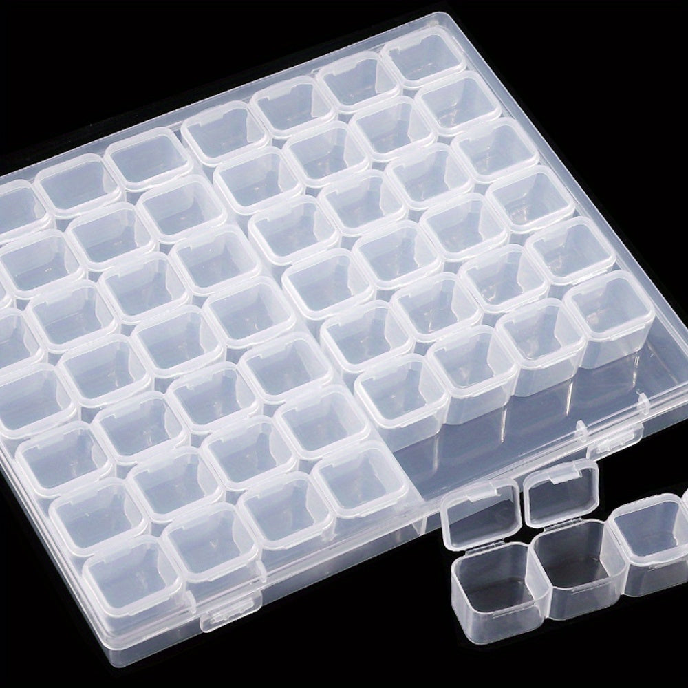 Мини-ящик для хранения украшений с крышкой для серег, бусинок, макияжа, таблеток, 28 отделений