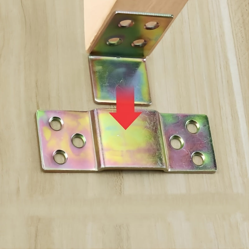 Kit de hardware para estructura de cama de metal con ganchos y tornillos de alta resistencia, acabado dorado