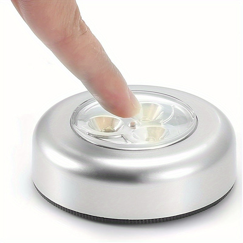 Touch Activated LED Tap Light with 3 LEDs for Closet Cabinet Car Trunk Bedside Battery Operated