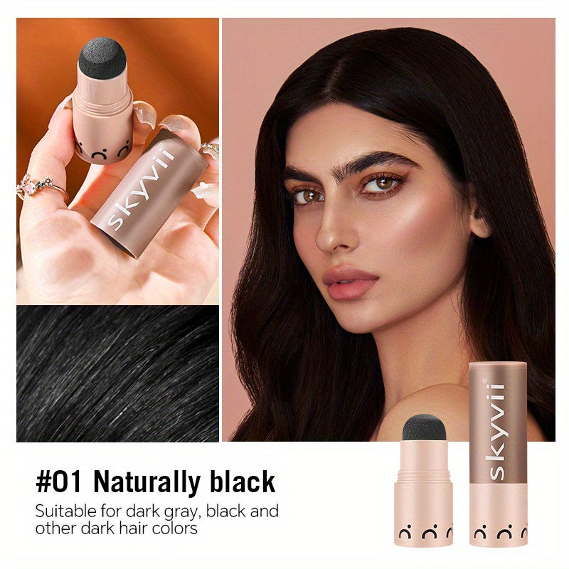 Водонепроницаемая палочка-консилер для волос для скрытия седых волос и корней. Растительный сквалан для улучшенного покрытия. Устойчив к поту и водонепроницаем на весь день.